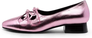 Women Low Chunky Heel Pumps Square Toe Bow Dress Pumps Lace Up Comfort 1 inch Block Heel Dress Shoes Slip On Chic Cute Basic Office Ladies Loafer Shoes Party Dating 4-11 M US