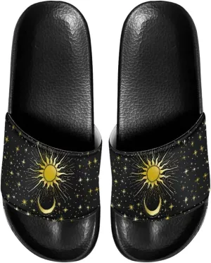 Women Slippers Slide Sandals Non-Slip Open Toe Sandal for Home Beach Casual Footwear