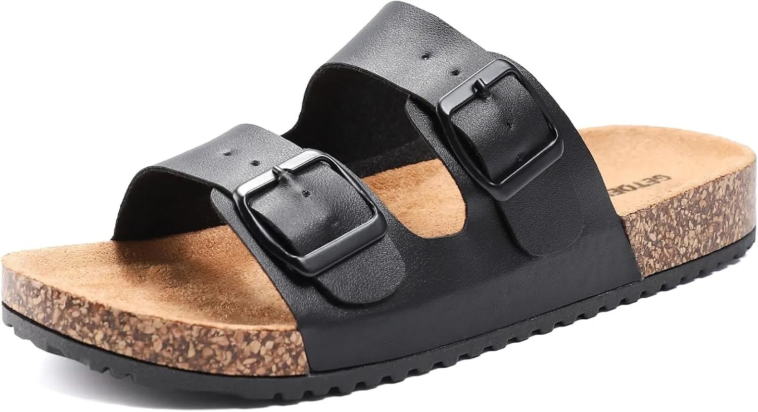 Women's Cork Sandals Comfortable Adjustable Buckle Strap Cork Footbed Arch Support Casual Ease of Wear Outdoor Slide Sandals