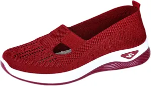 Womens Easy Wear Slip On Sneakers Athletic Walking Shoes Summer Casual Mesh-Comfortable Tennis Workout Sneakers 2025