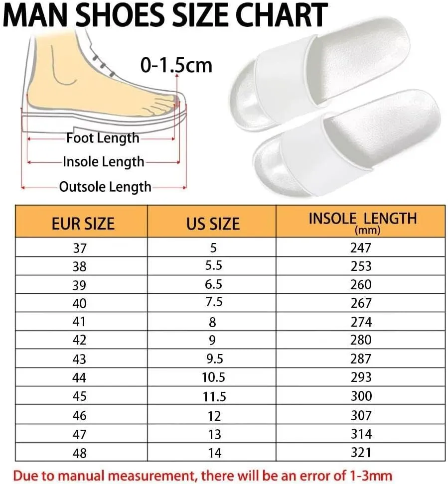 Women's Flat Sandals Comfortable Slip On Leather Slide Sandals, Women's Slide Sandals Size 6-13.5
