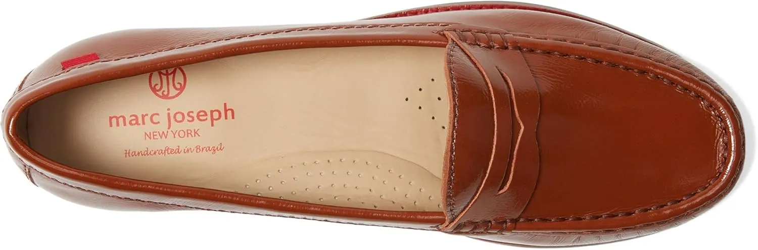 Womens Genuine Leather Comfort Slip on Penny Loafers