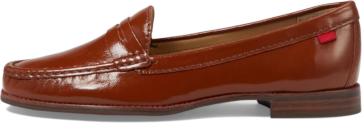 Womens Genuine Leather Comfort Slip on Penny Loafers