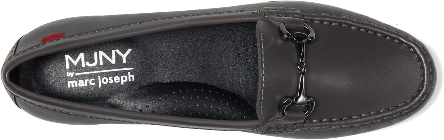 Women's Genuine Leather Slip on Buckle Loafer