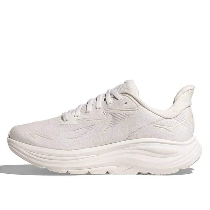 Womens Hoka Clifton 10 Extra Wide in White/White