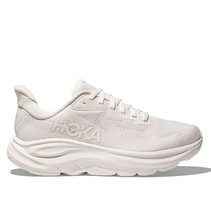 Womens Hoka Clifton 10 Extra Wide in White/White