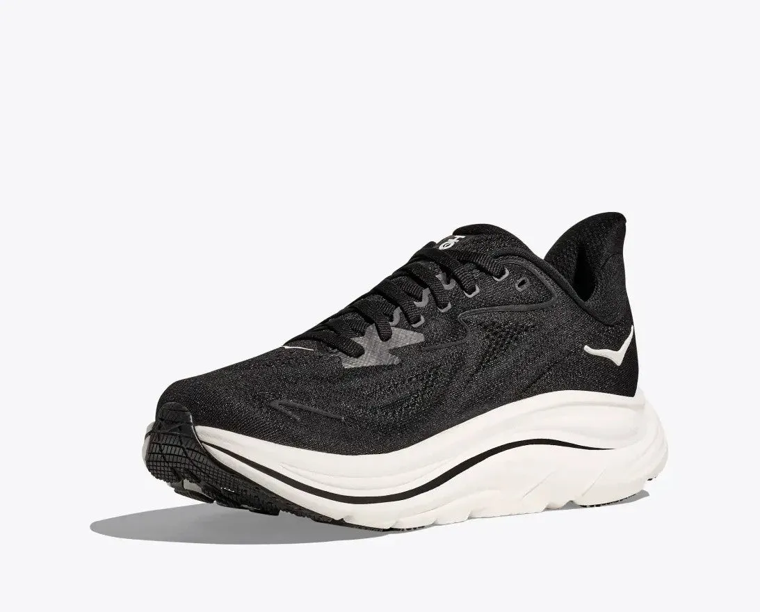Women's Hoka Clifton 10 Wide 1162050BWHT Color:  Black/White