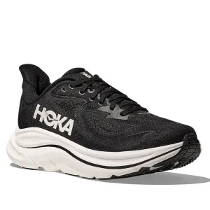 Womens Hoka Clifton 10 Wide in Black/White