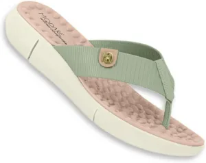Women's Light Green Flat Sandals