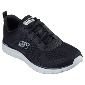Womens Skechers Track - New Staple Black/White Sneaker Shoes