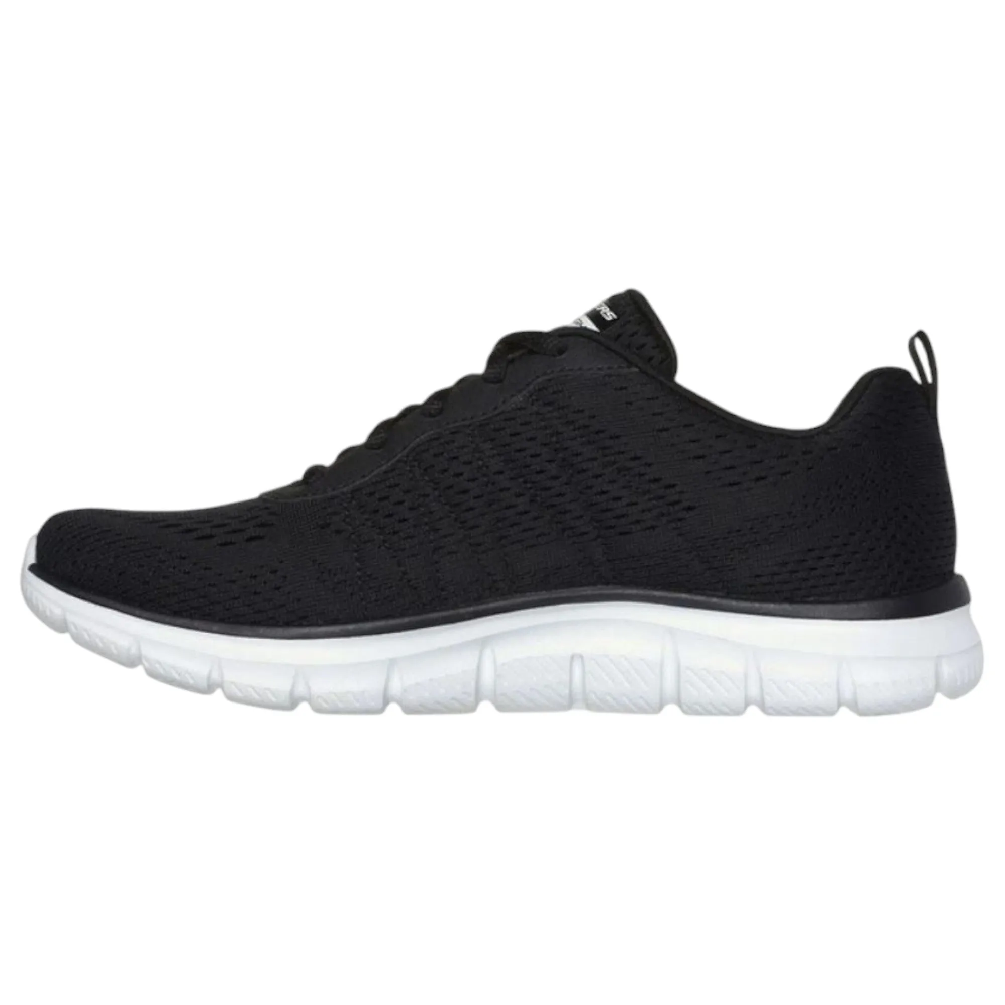 Womens Skechers Track - New Staple Black/White Sneaker Shoes