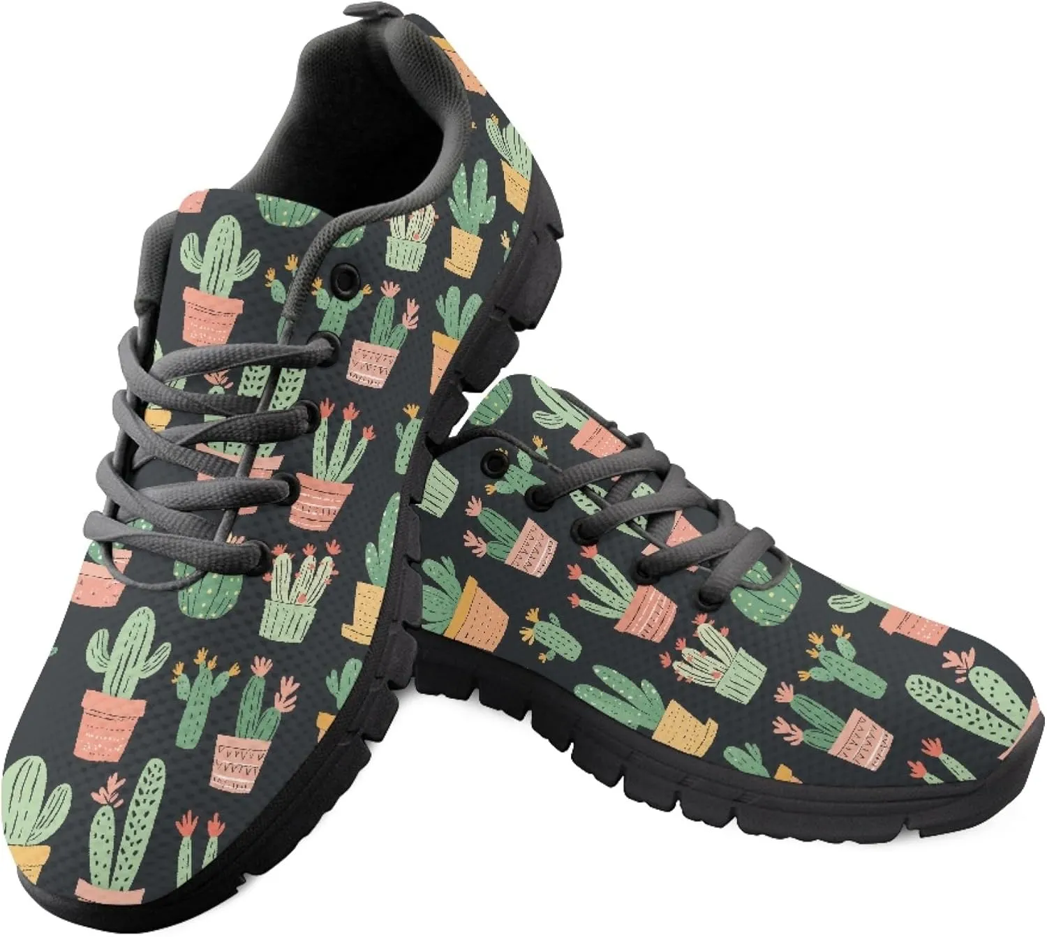 Womens Sports Trainer Running Shoes for Teens Causal Travel Sneaker Walking Low Heel Lace up Breathable Flexible
