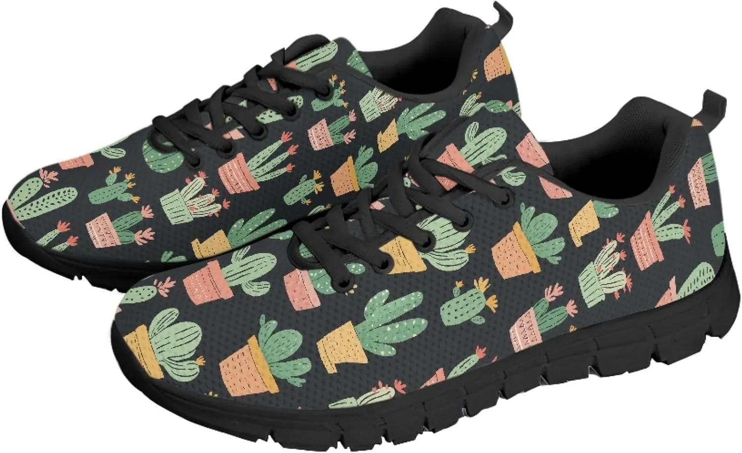 Womens Sports Trainer Running Shoes for Teens Causal Travel Sneaker Walking Low Heel Lace up Breathable Flexible