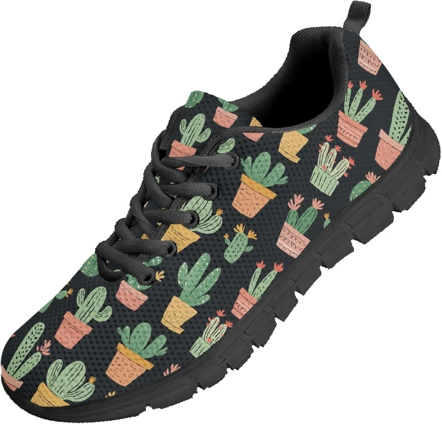 Womens Sports Trainer Running Shoes for Teens Causal Travel Sneaker Walking Low Heel Lace up Breathable Flexible