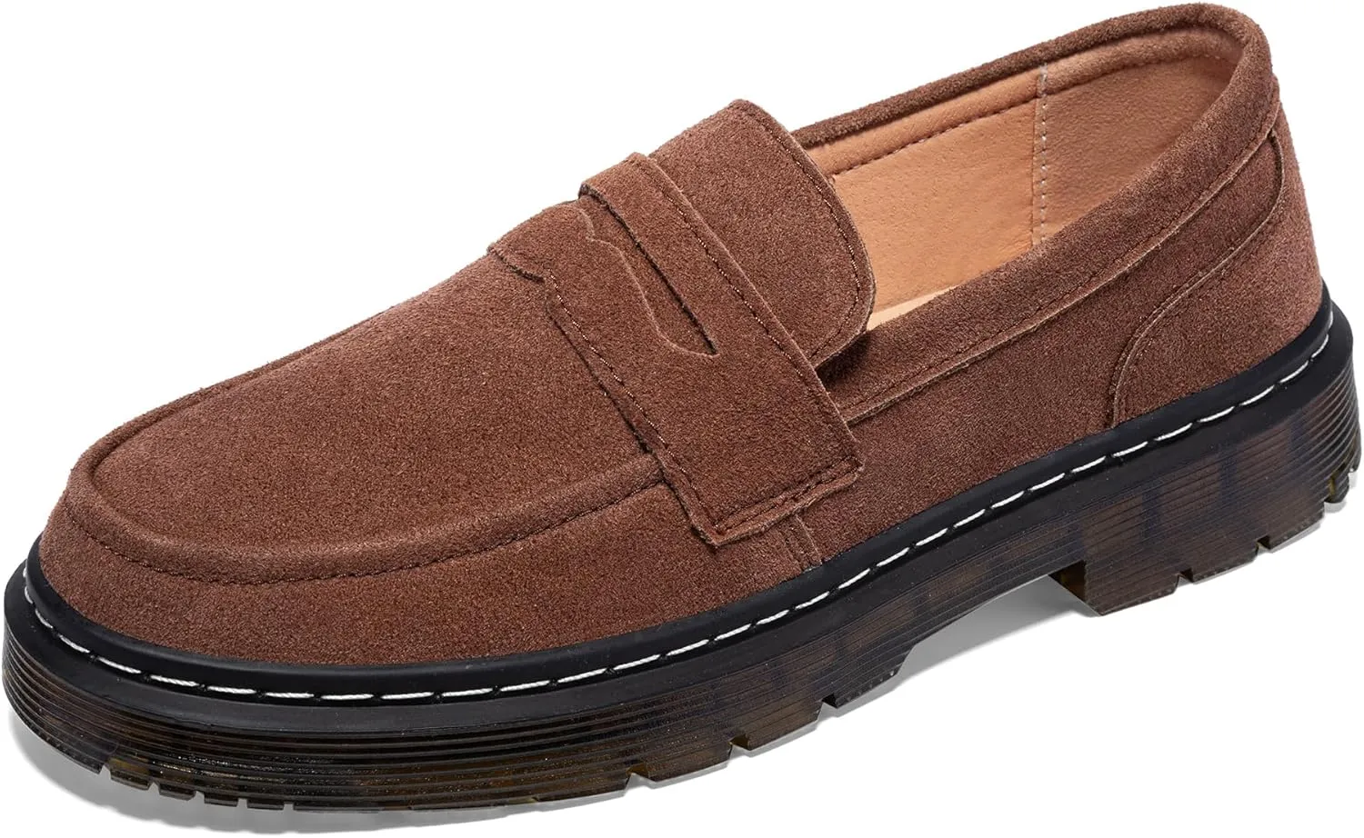 Women's Suede Penny Loafer Comfort Driving Moccasins Casual Slip-Ons Loafer Flats Fashion Women Business Work Shoes