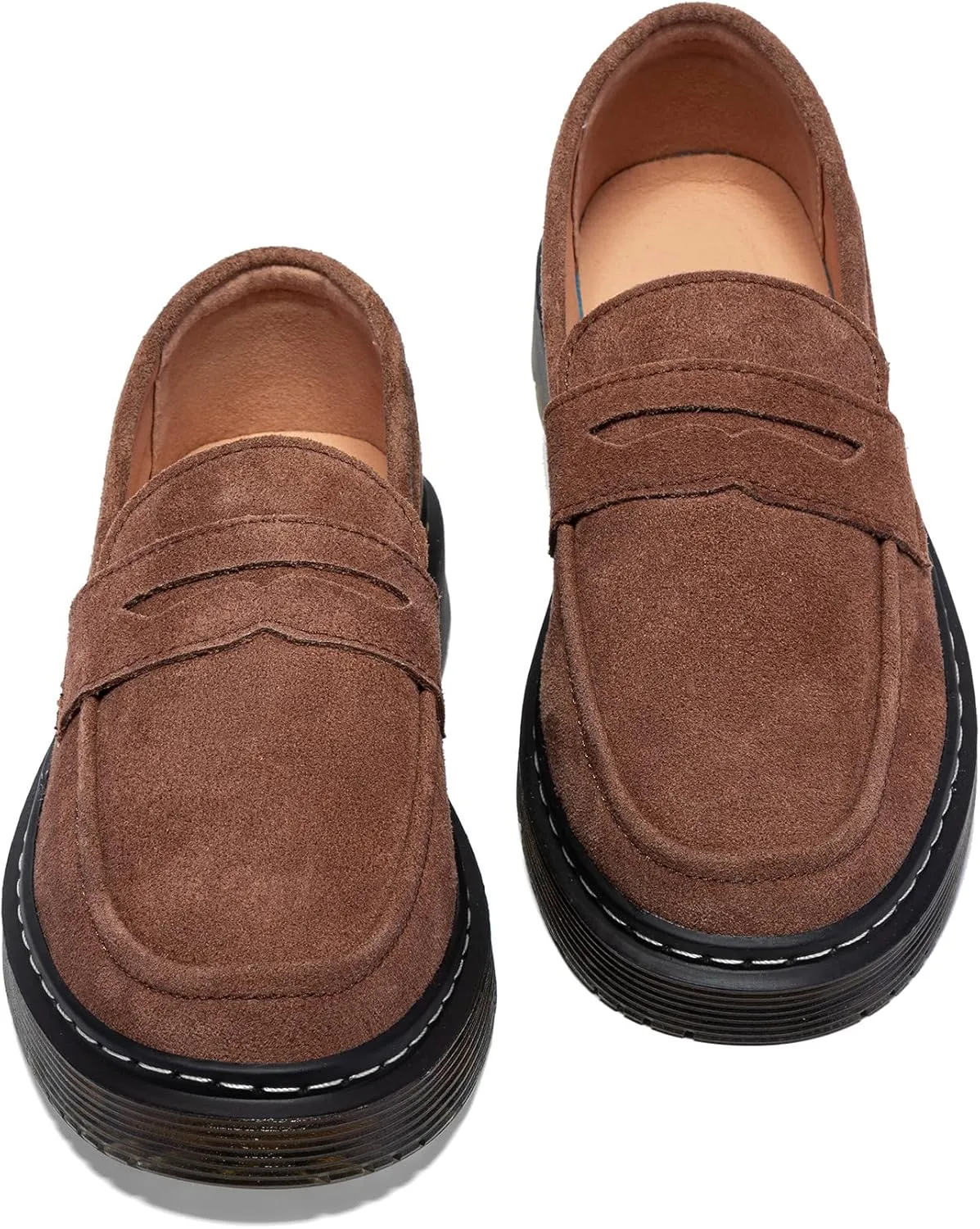 Women's Suede Penny Loafer Comfort Driving Moccasins Casual Slip-Ons Loafer Flats Fashion Women Business Work Shoes