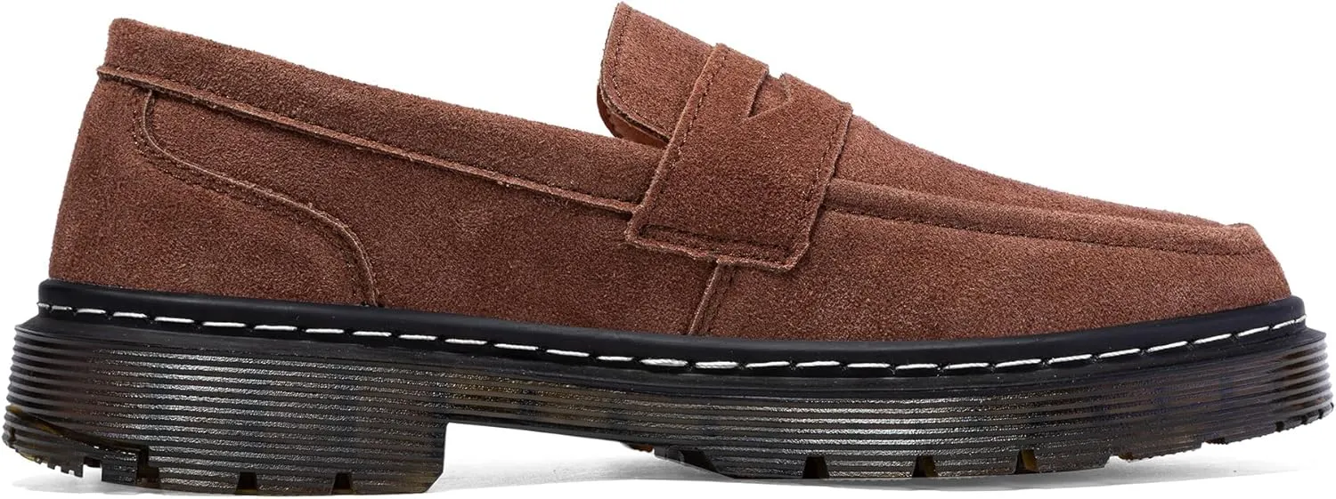 Women's Suede Penny Loafer Comfort Driving Moccasins Casual Slip-Ons Loafer Flats Fashion Women Business Work Shoes
