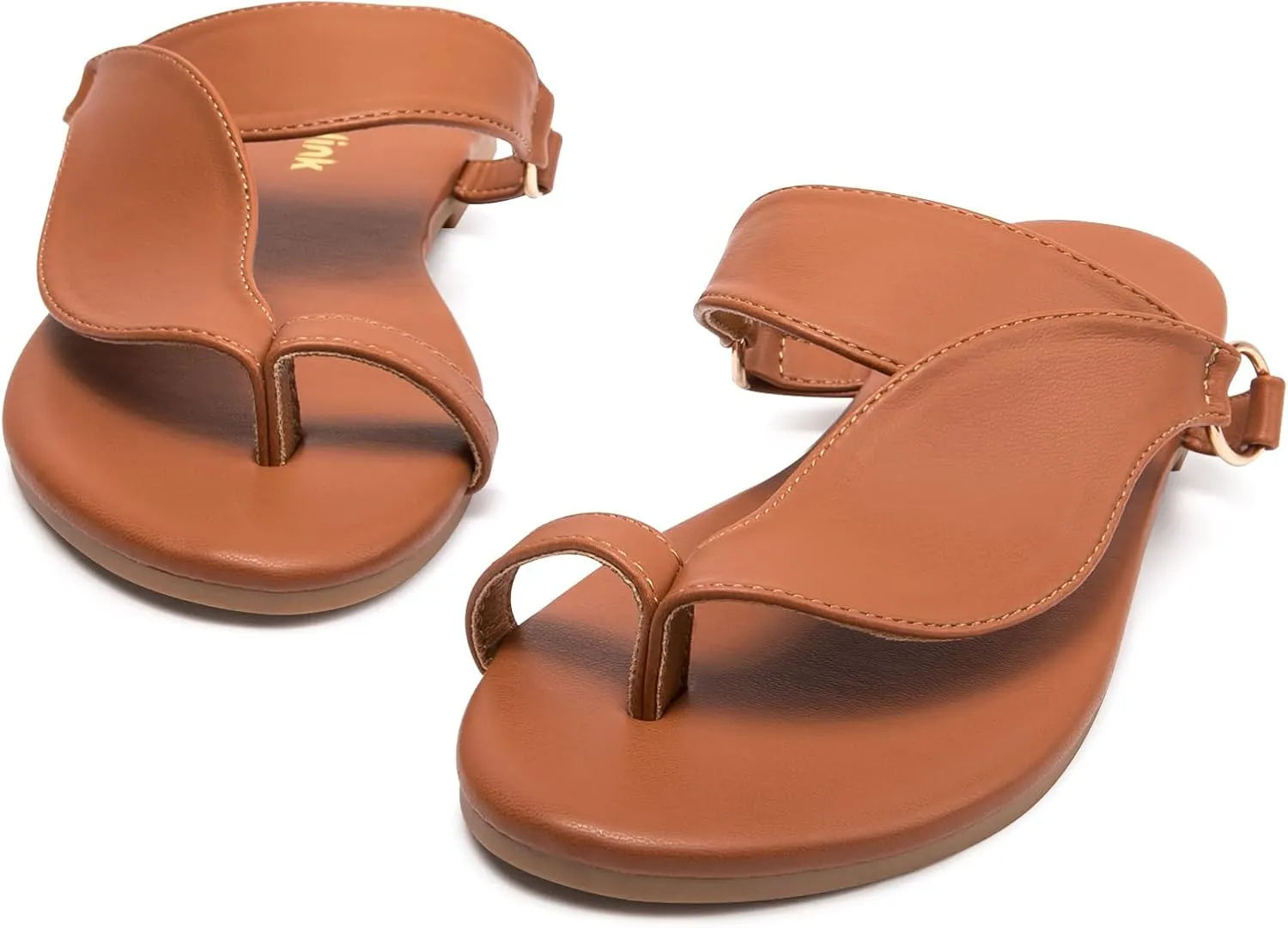 Women's Toe Loop Slide Sandals - Comfortable Slip-On Summer Flats, Lightweight and Stylish for Beach, Travel, and Daily Wear