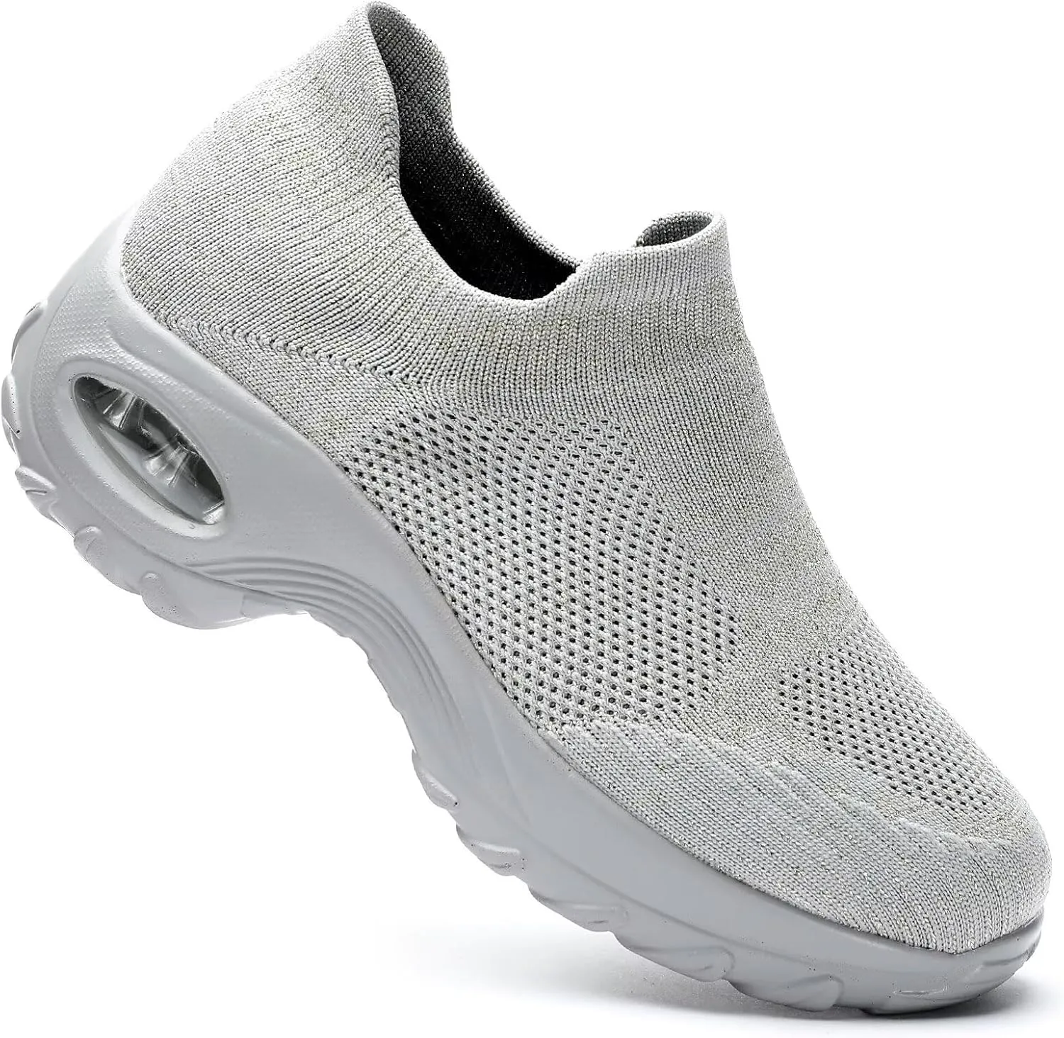 Womens Walking Clothes Ladies Shoes Sock Air Running Sneakers Platform Loafers Wedge Nurse Arch Support Zapatos de Mujer