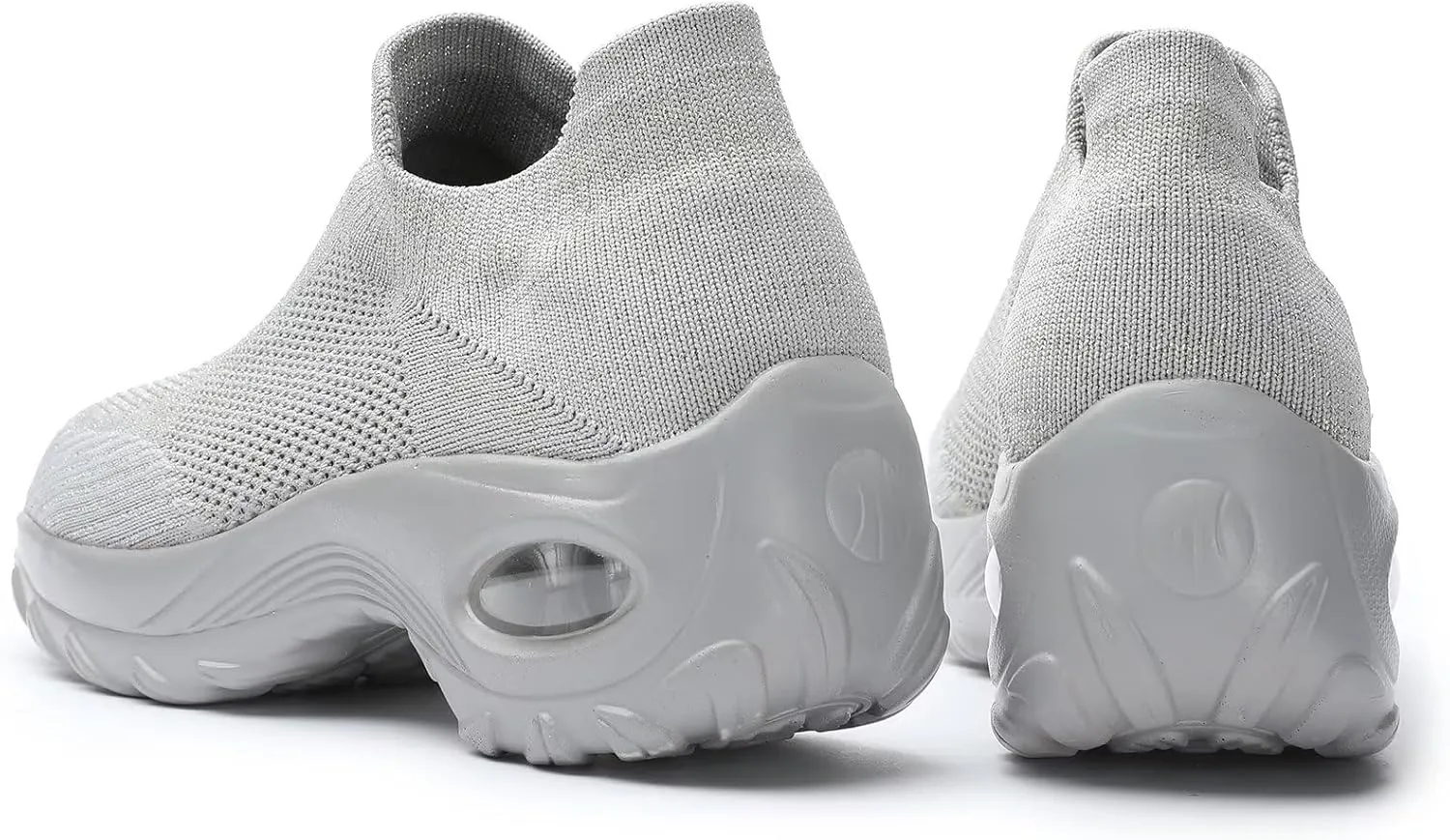 Womens Walking Clothes Ladies Shoes Sock Air Running Sneakers Platform Loafers Wedge Nurse Arch Support Zapatos de Mujer