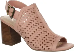 XAPPEAL Zella - Women's Peep Toe Cut Out Block Heeled Sandal Booties