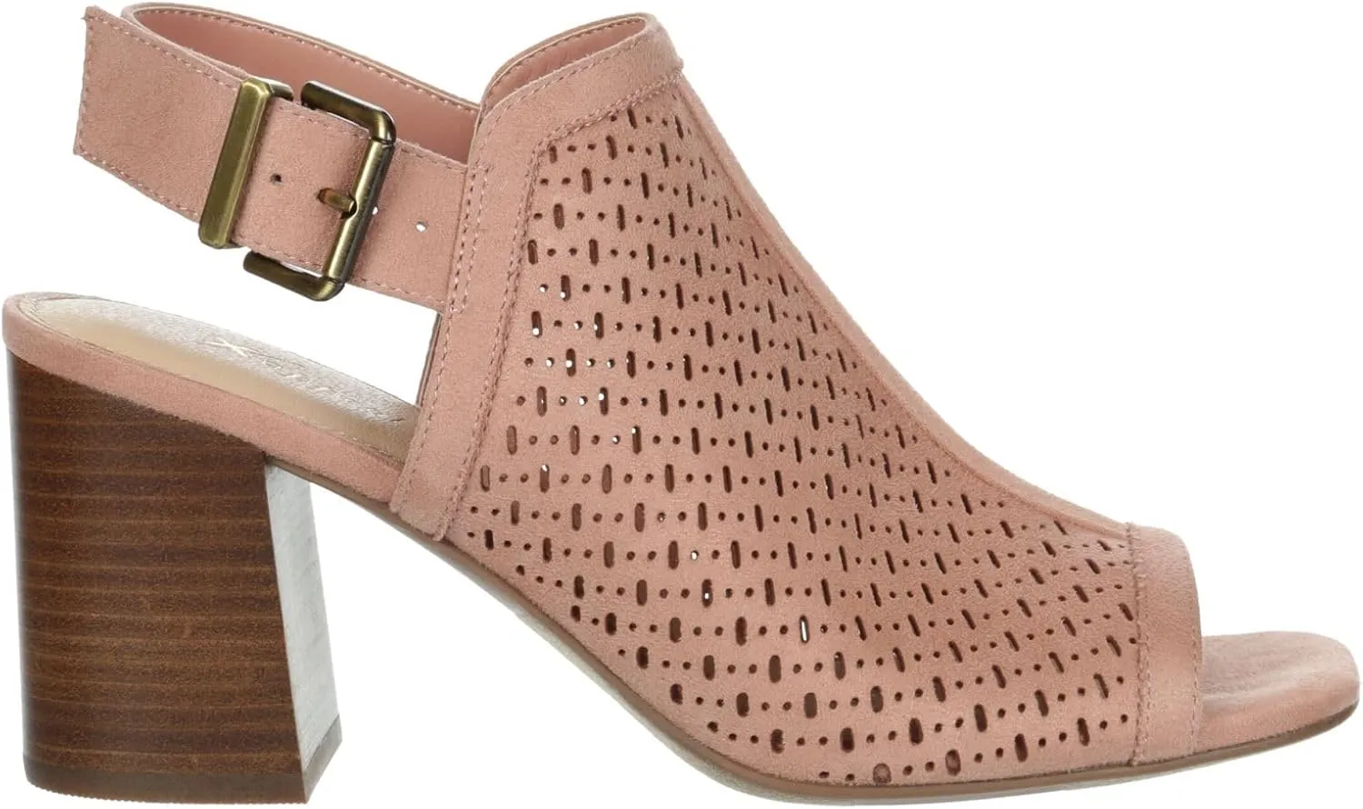 XAPPEAL Zella - Women's Peep Toe Cut Out Block Heeled Sandal Booties