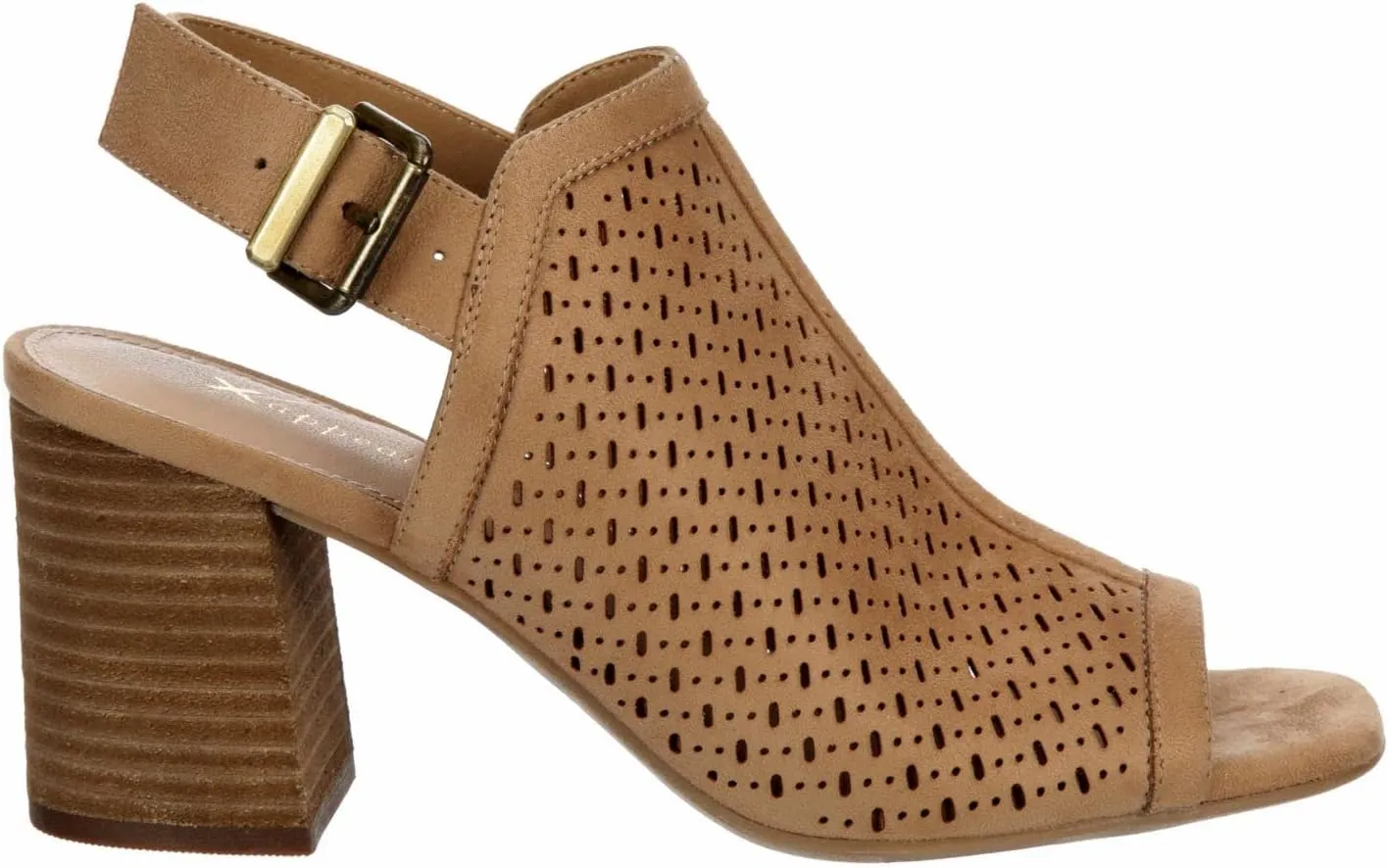 XAPPEAL Zella - Women's Peep Toe Cut Out Block Heeled Sandal Booties