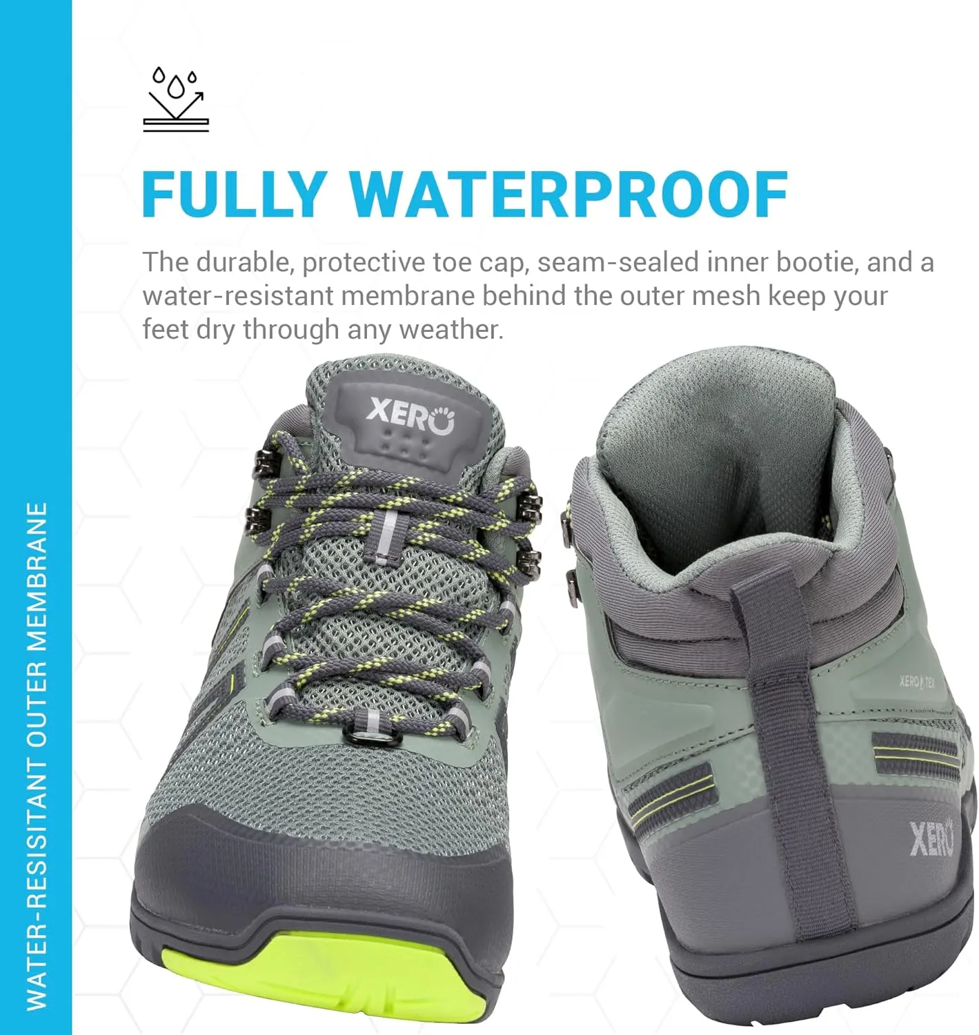 Xero Shoes Women's Xcursion Zero Drop Waterproof Hiking Boot