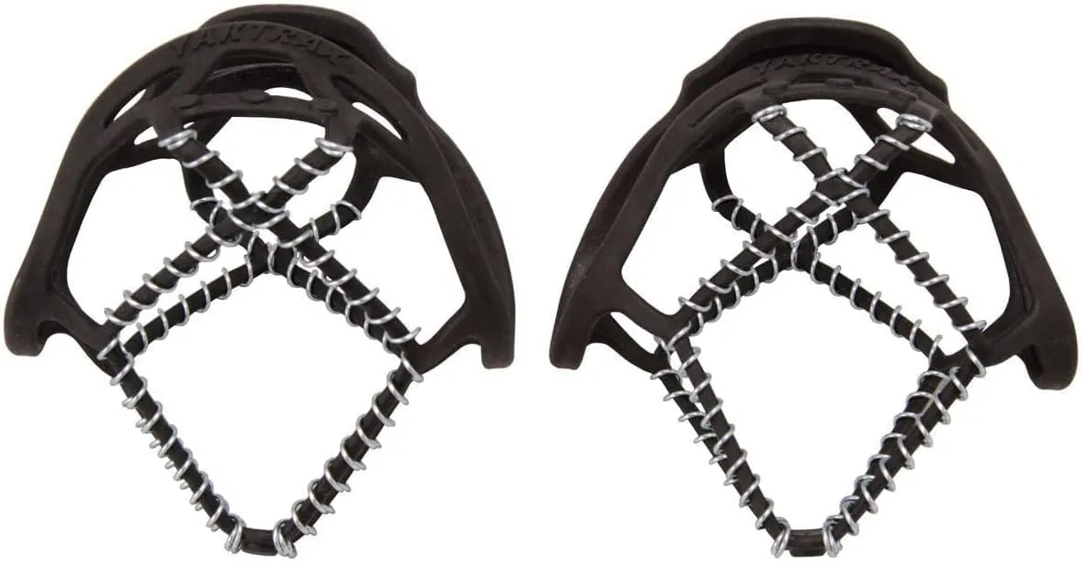 Yaktrax Walker Traction Cleats for Snow and Ice, Black, Small