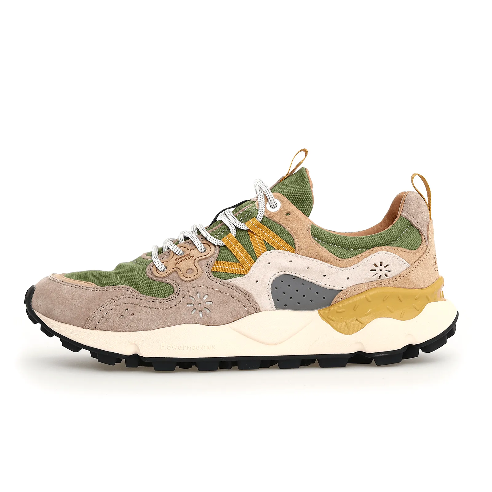 Yamano 3 Suede/Canvas Light Brown - Military