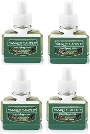 Yankee Candle Bundle Balsam & Cedar ScentPlug Refill (Pack of 4)