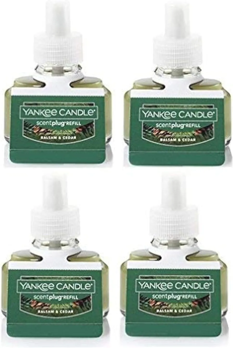 Yankee Candle Bundle Balsam & Cedar ScentPlug Refill (Pack of 4)