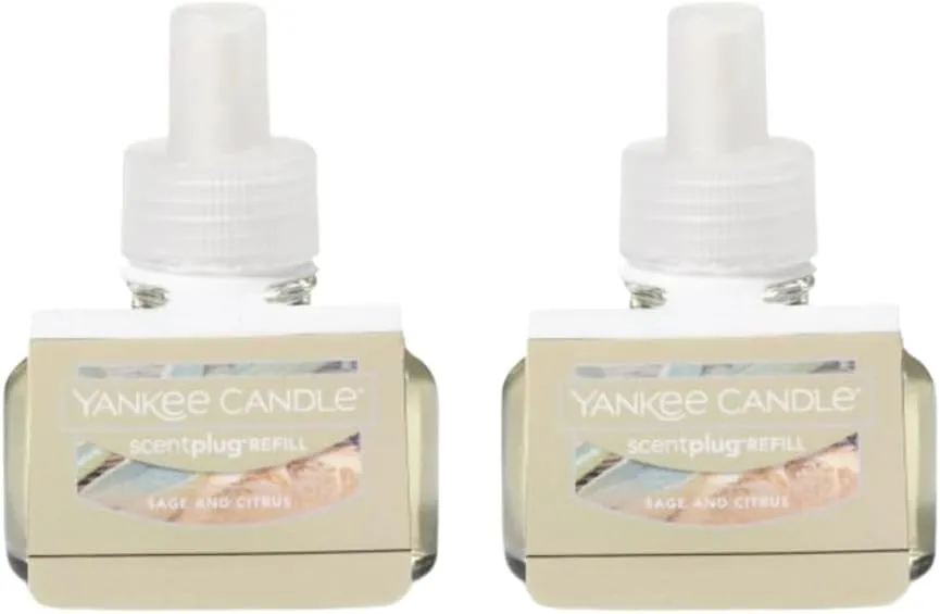 Yankee Candle Scent Plug Refill, Sage & Citrus (Pack of 2)