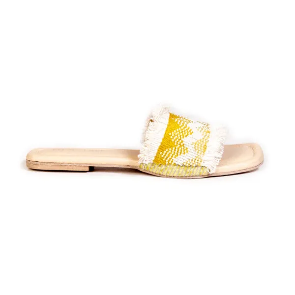 Yellow Ombre Comfort Slides